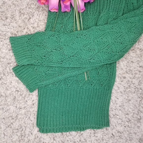 Anthropologie Sparrow green sweater/top size S - Picture 8 of 8